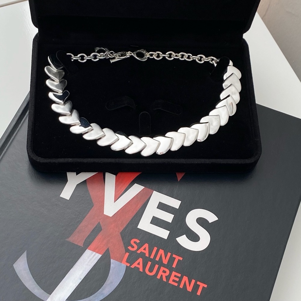 Rare Vintage YSL heart necklace by Robert Goossens